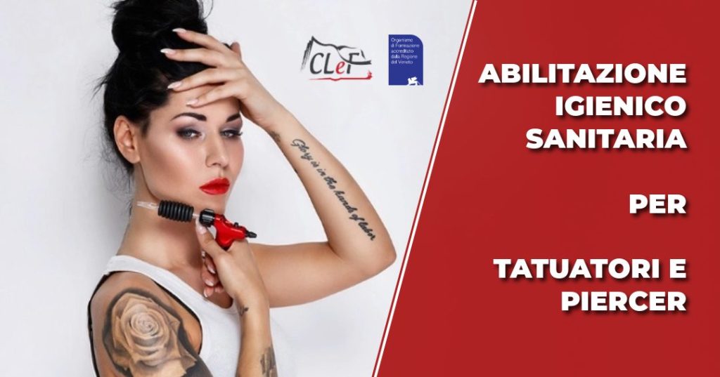 Il nuovo Corso di Abilitazione Igienico Sanitaria per Tatuatori e Piercer partirà da gennaio 2026 con Eclet Formazione e Clef.
Leggi per le info del corso e scopri come iscriverti!